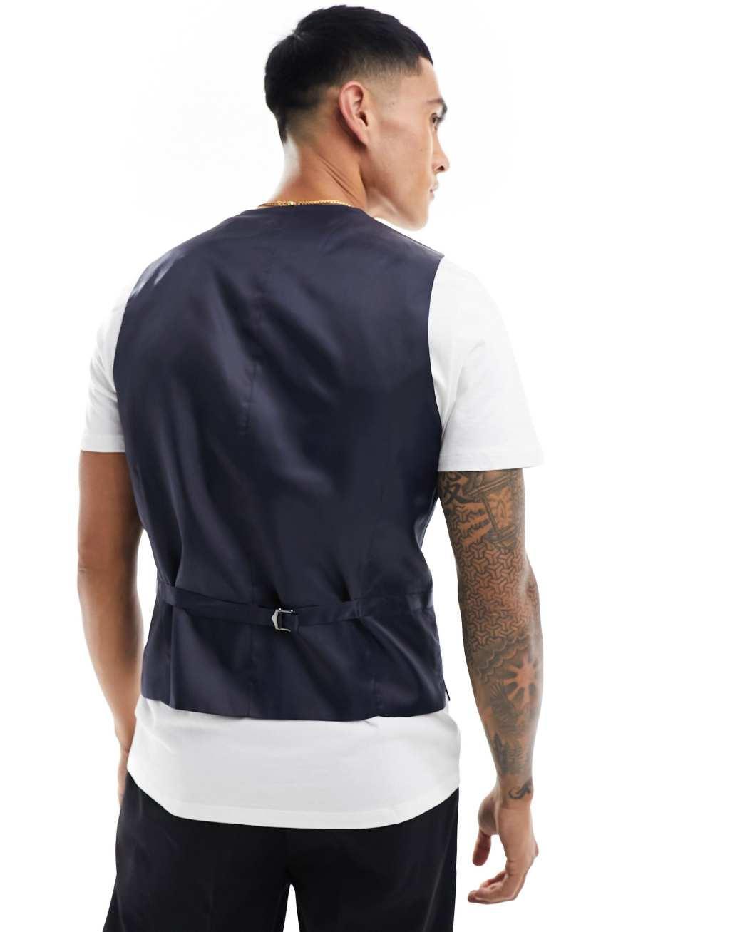 French Connection linen formal suit vest Product Image