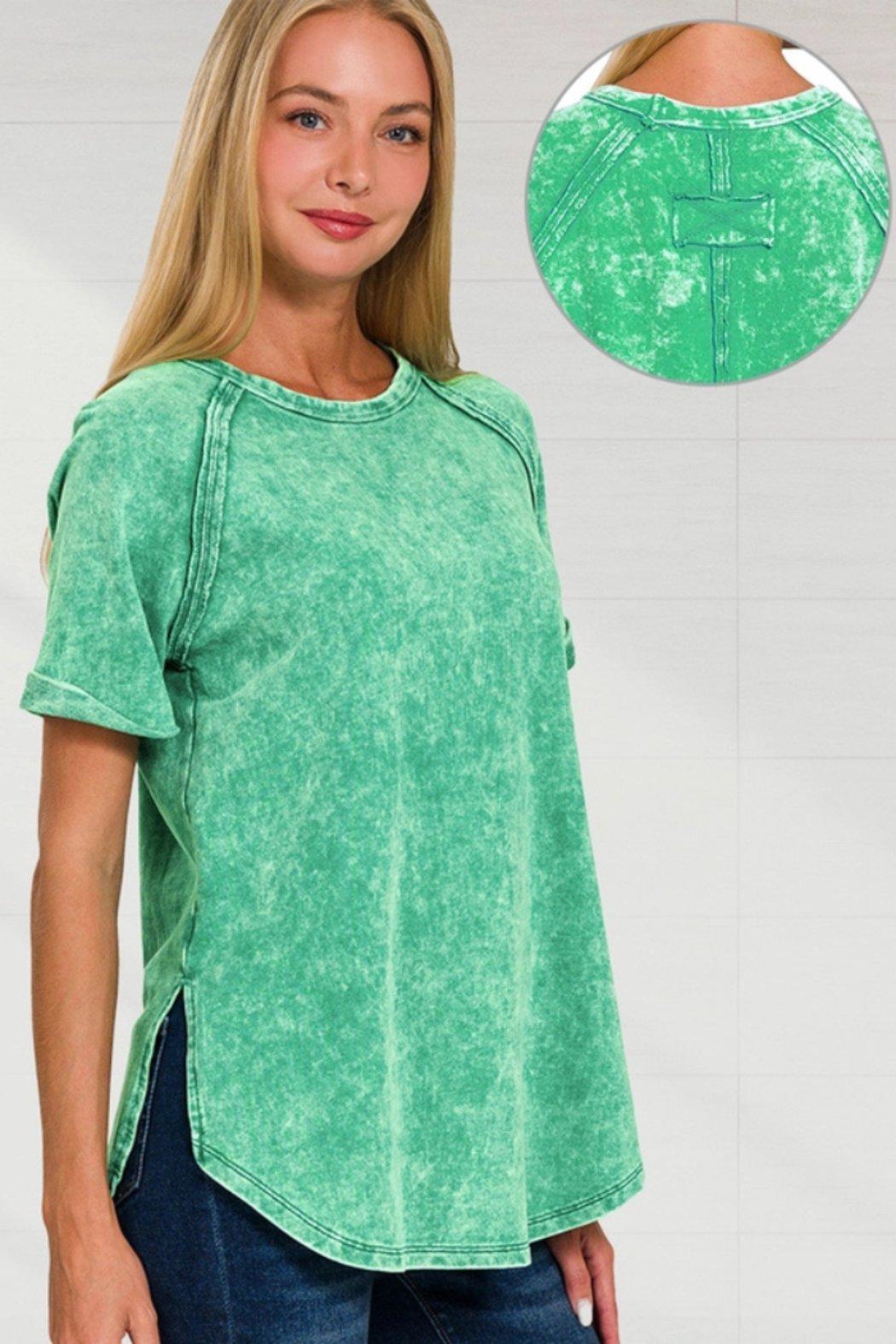 Vintage Wash French Terry Top Product Image
