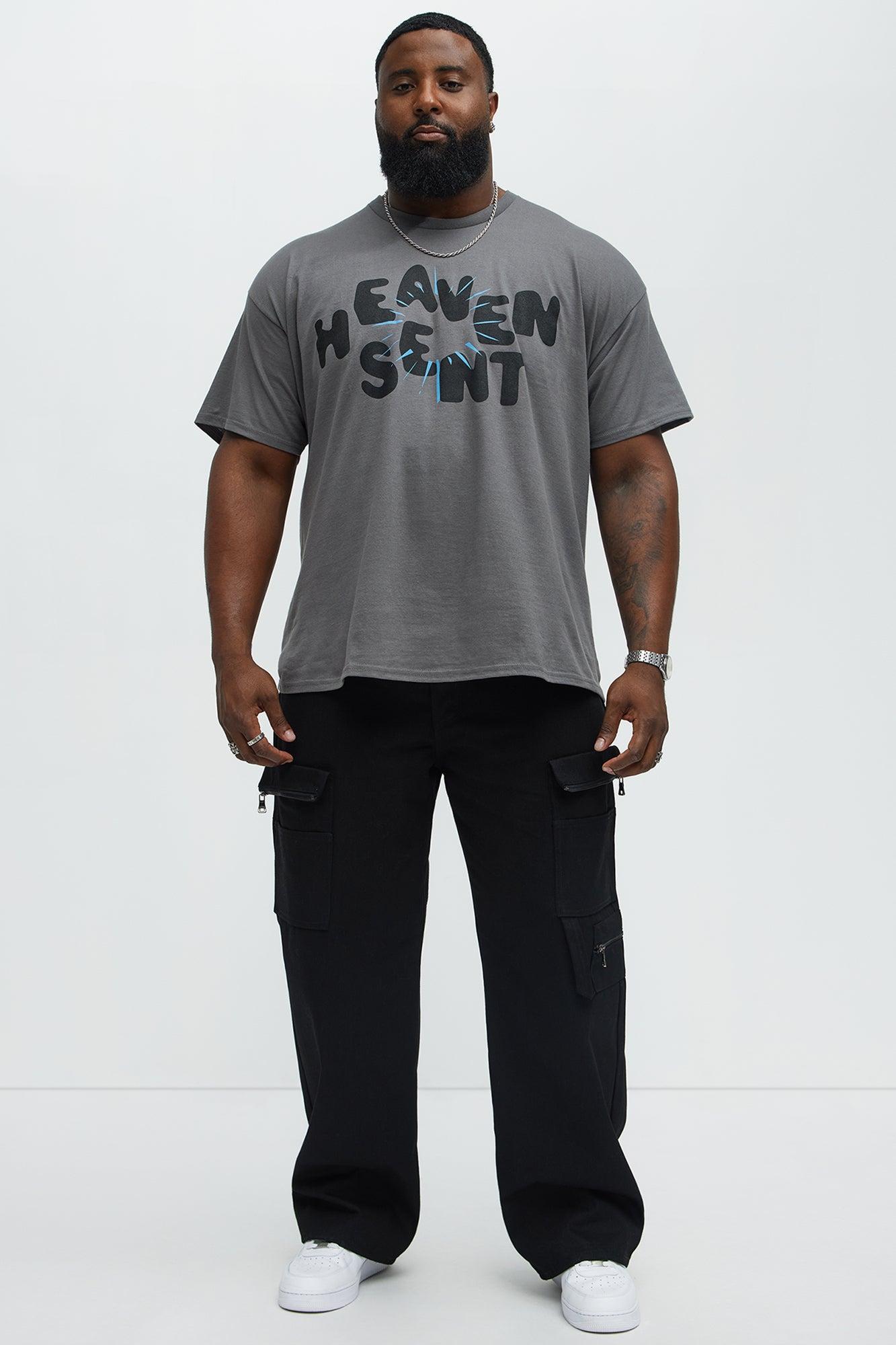 Heaven Sent Bright Short Sleeve Tee - Charcoal Product Image