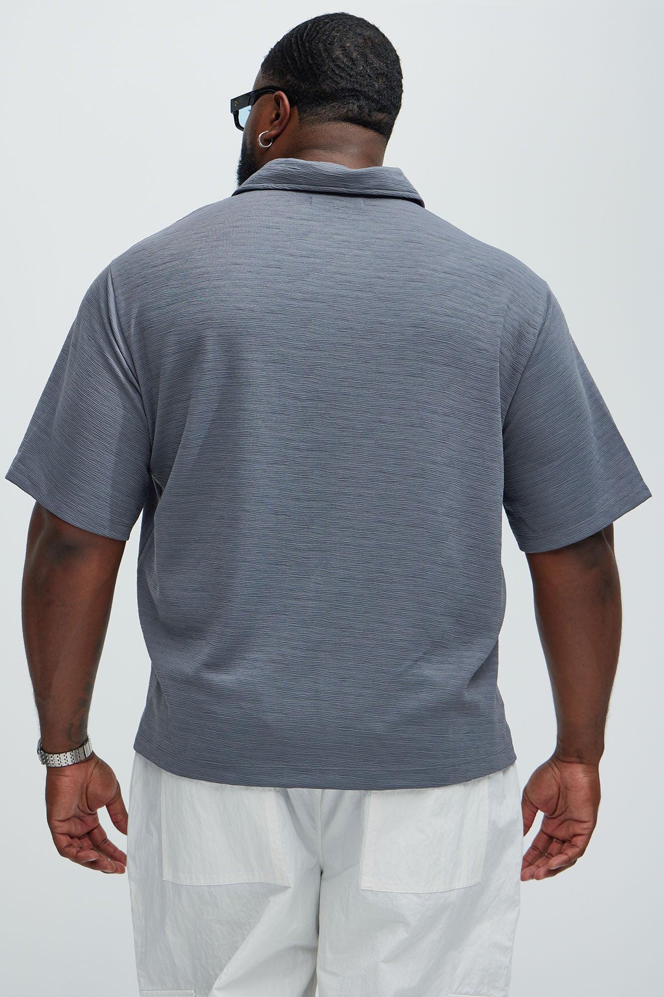 Blaze Textured Shirt - Slate Grey Product Image