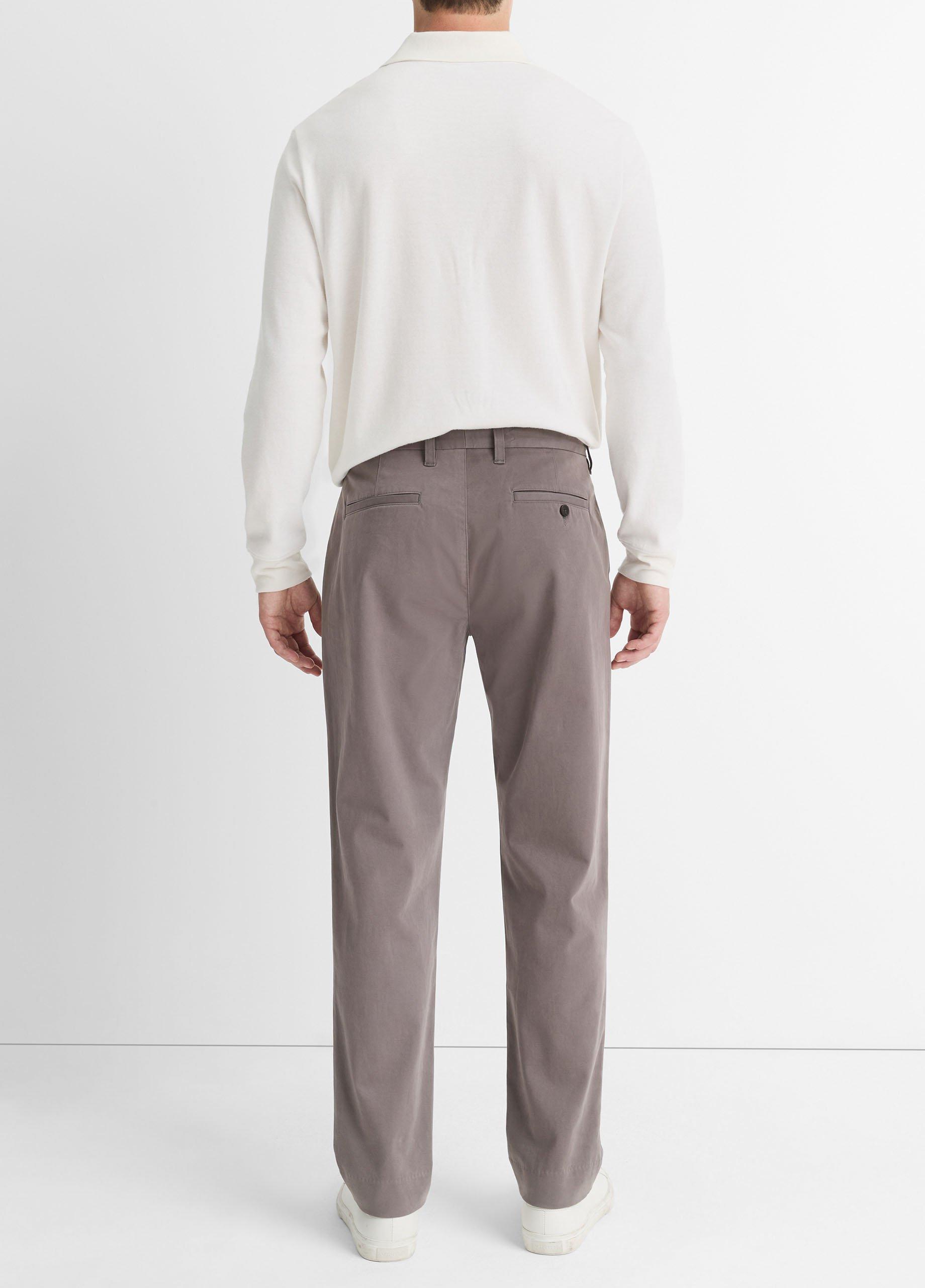 Mens Owen Athletic Stretch-cotton Pant, Pewter, Size 29 Vince Product Image
