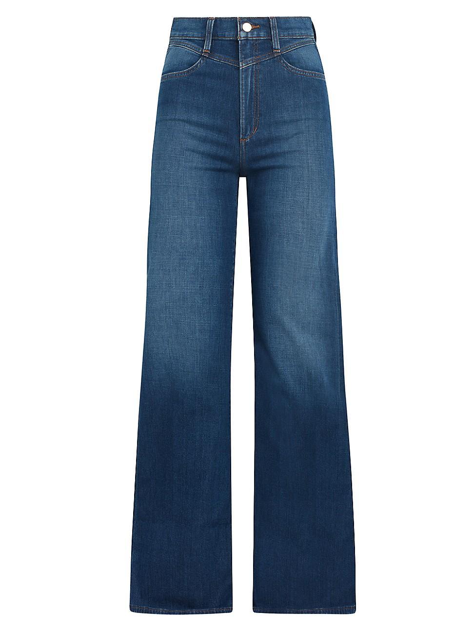 Womens The Goldie High-Rise Stretch Palazzo Jeans Product Image