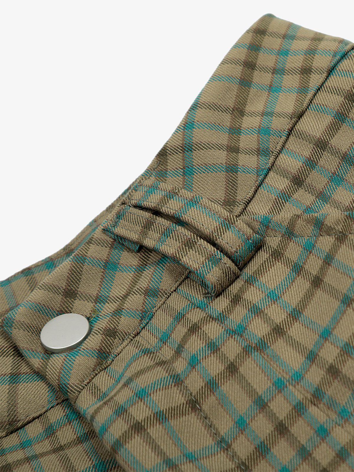 Aelfric Eden Vintage Plaid Multi Pocket Shorts Product Image