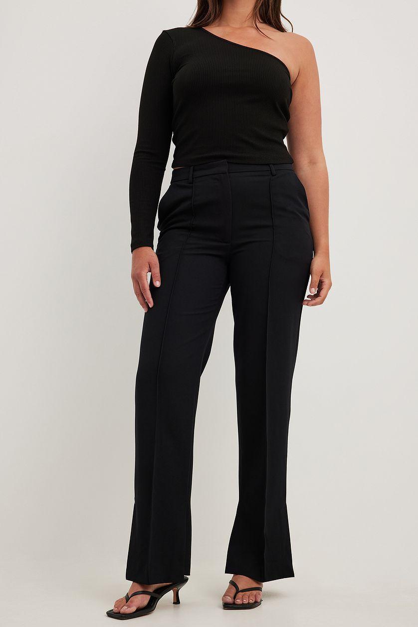 Side Slit Tailored Pants Product Image