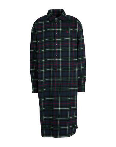 POLO RALPH LAUREN Plaid Cotton Shirtdress In Green Product Image