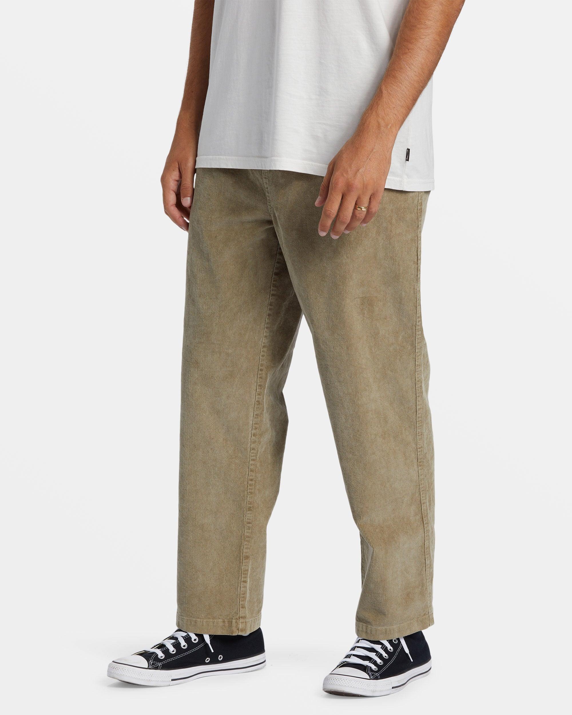Larry Elastic Waist Corduroy Pants - Dune Male Product Image