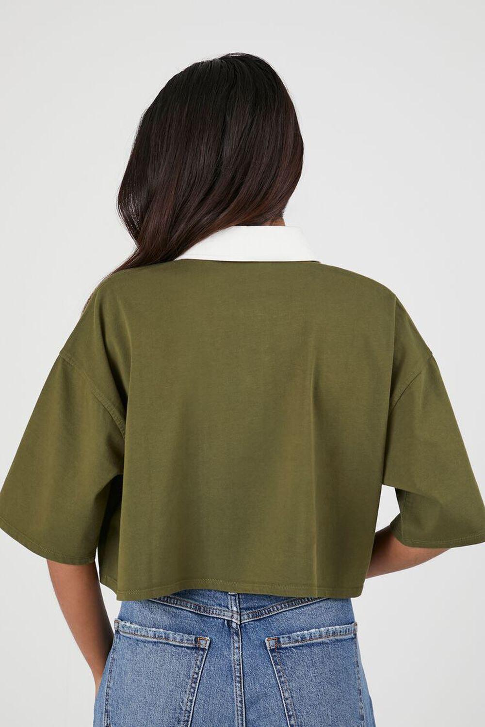 Cropped Rugby Shirt | Forever 21 Product Image