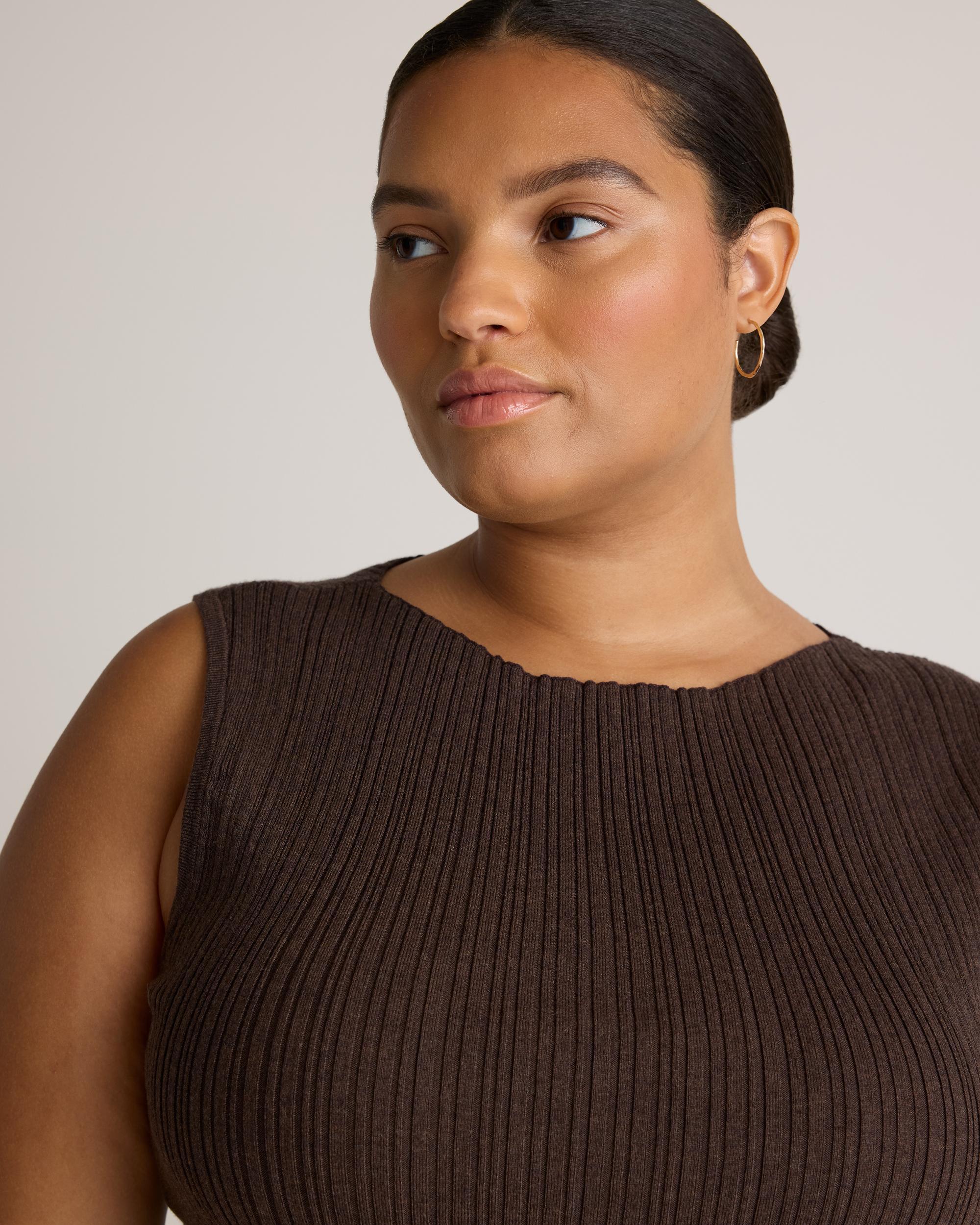 Quince | Women's Cotton Cashmere Ribbed Tank Top Product Image