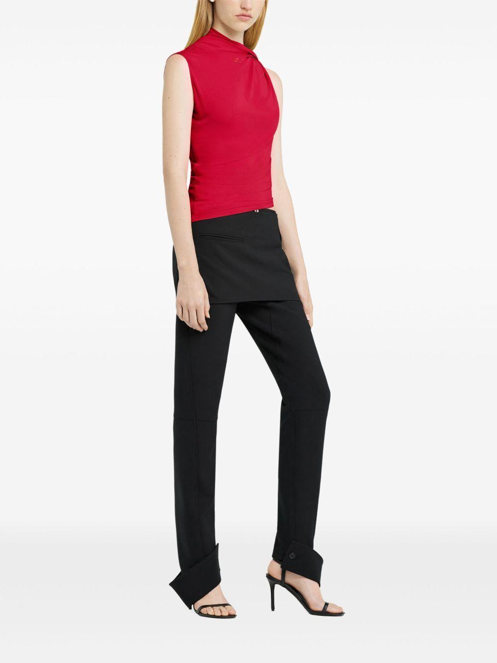 asymmetric jersey top  Product Image