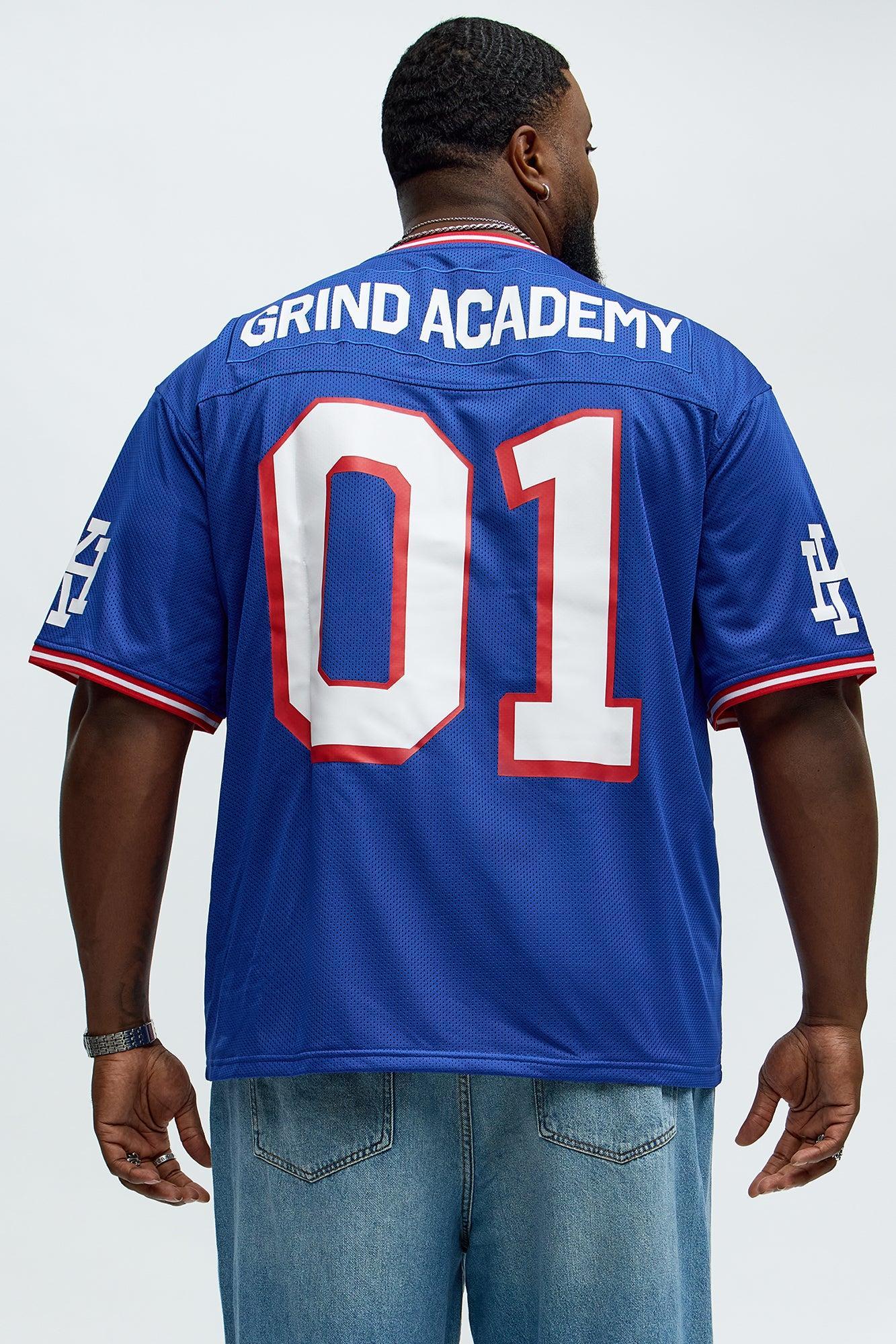 Short Sleeve Grind Academy Jersey - Blue Product Image