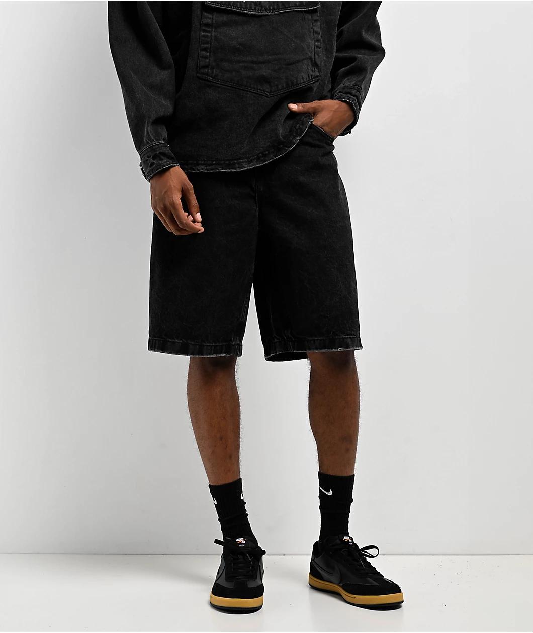 Primitive Temptation Black Wash Denim Shorts Product Image