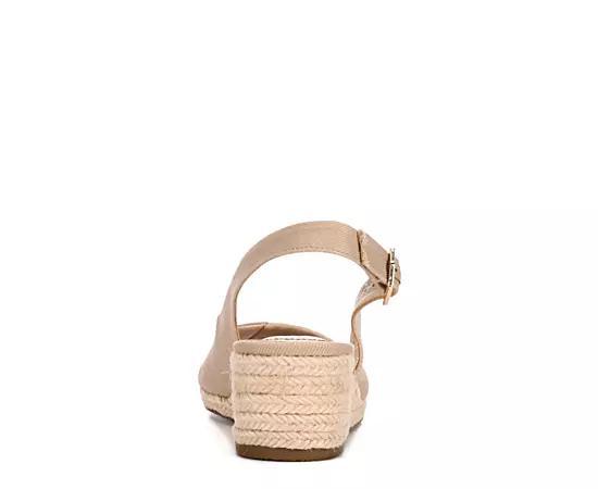 LifeStride Socialite Womens Wedge Sandals Brown Product Image