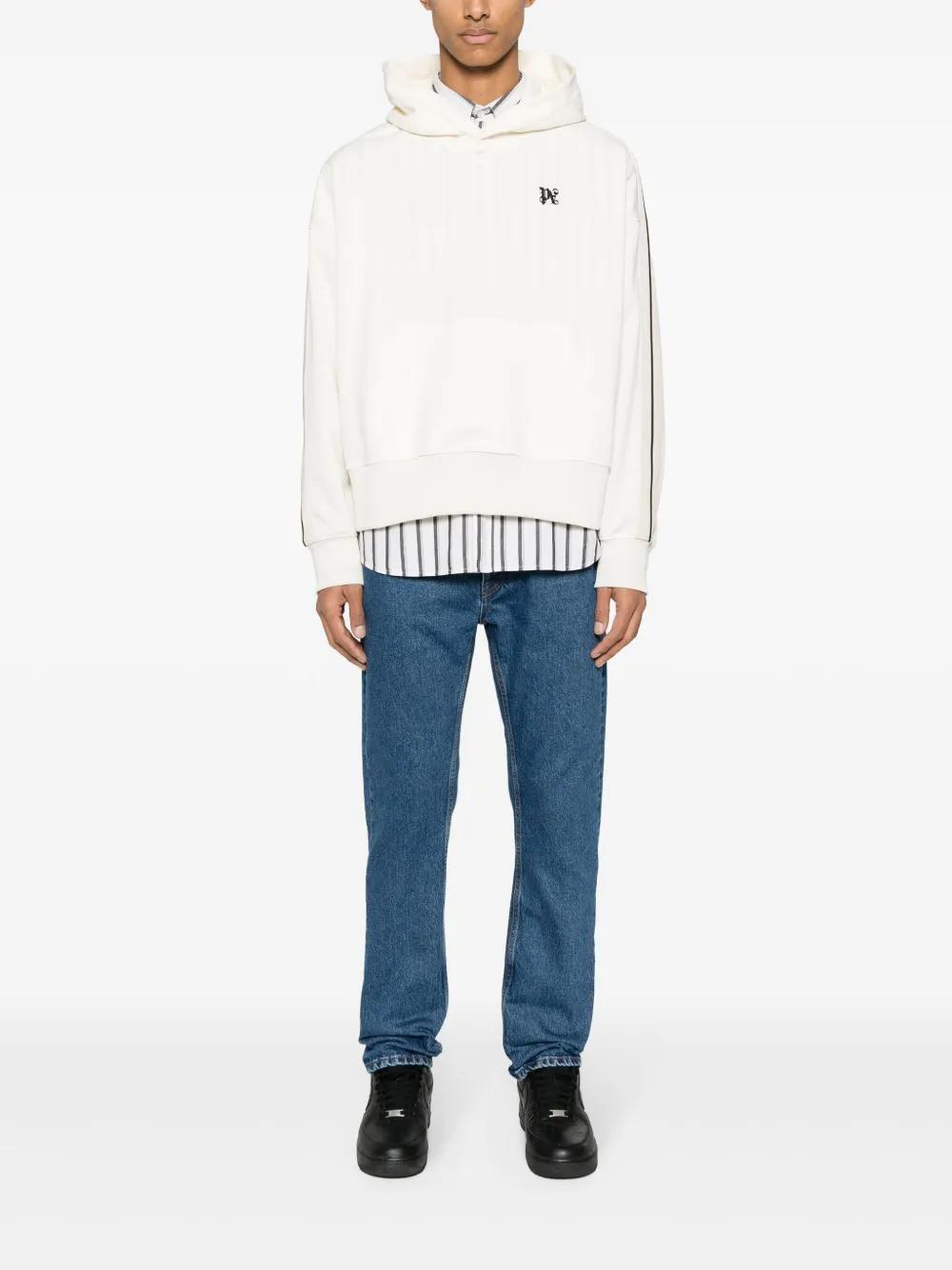 monogram-embroidered straight-leg jeans Product Image