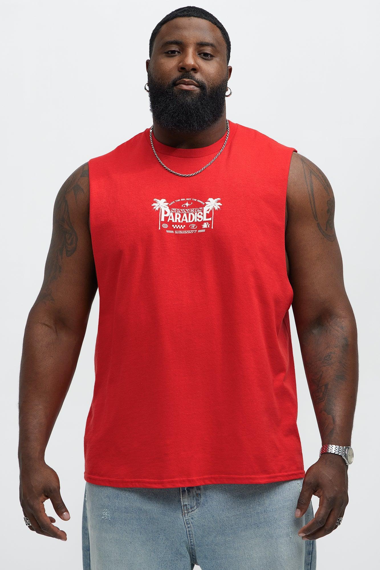 Sinner's Paradise Muscle Tank - Red Product Image