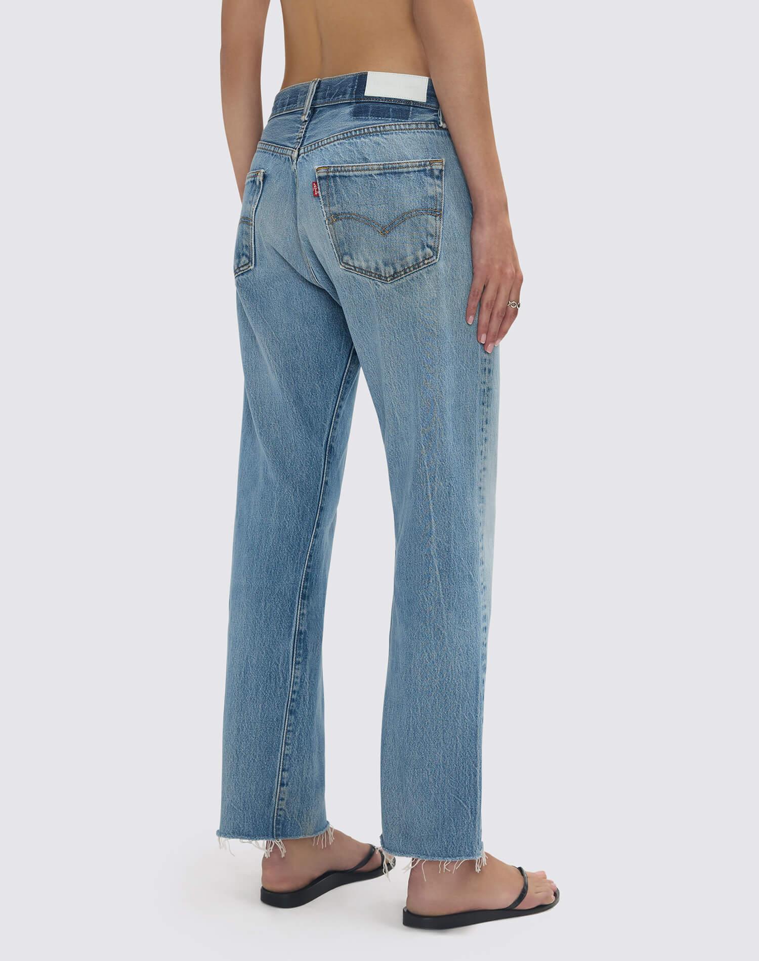 Levi's Studded Boyfriend Jean - Indigo Bloom Stud Product Image