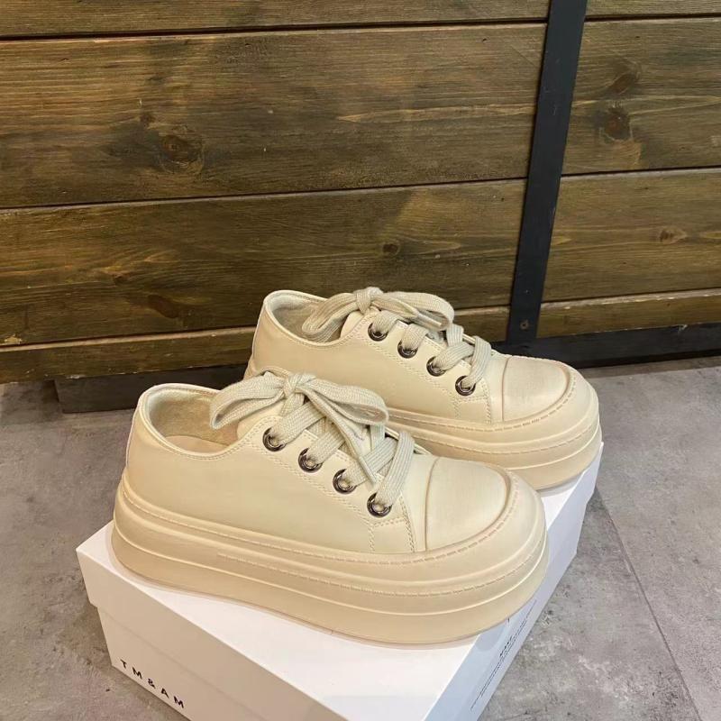Lace-Up Platform Sneakers Product Image