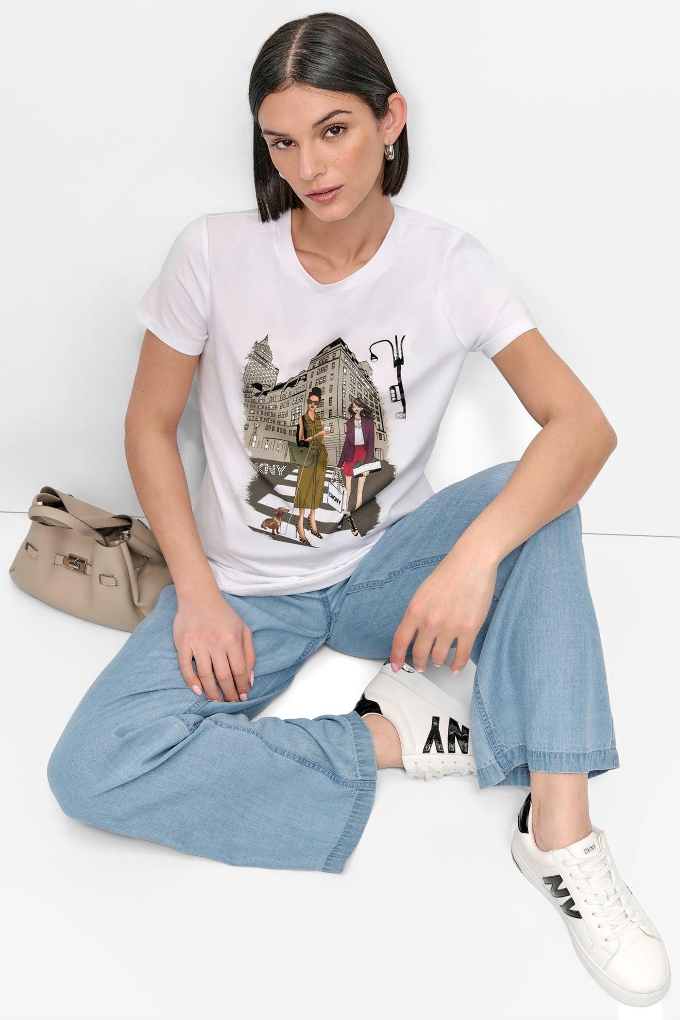 FIFTH AVE EMBELLISHED GRAPHIC TEE Product Image