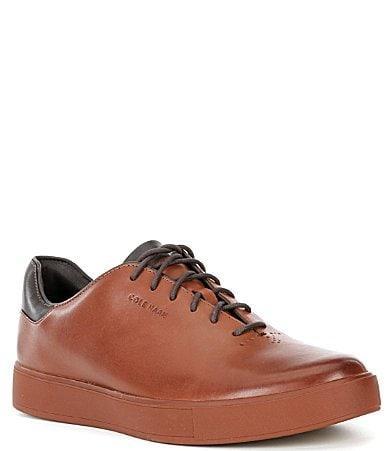 Cole Haan Mens GrandPr Luxe Wholecut Leather Sneakers Product Image