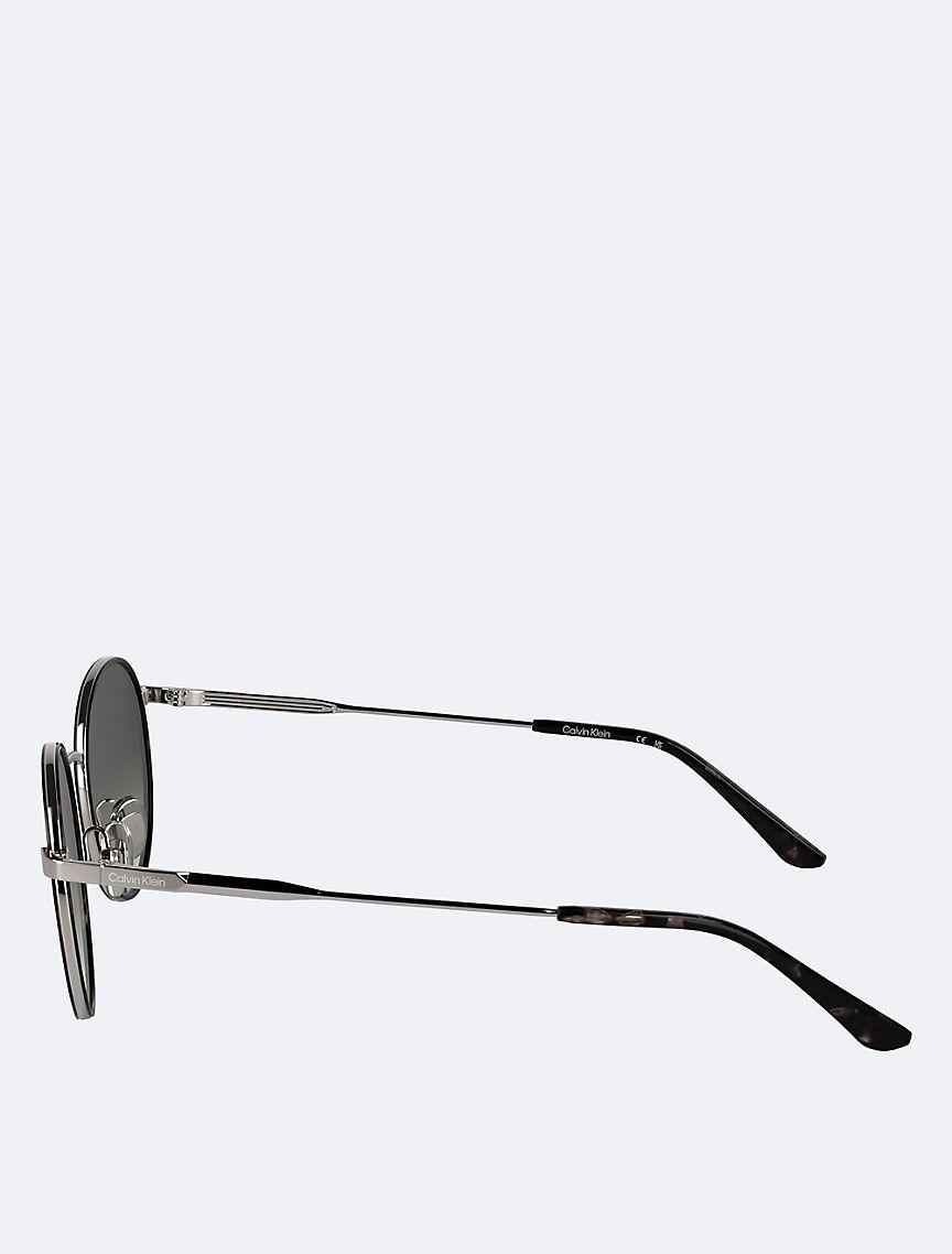 Calvin Klein Mens Metal Round Sunglasses - Brown Product Image
