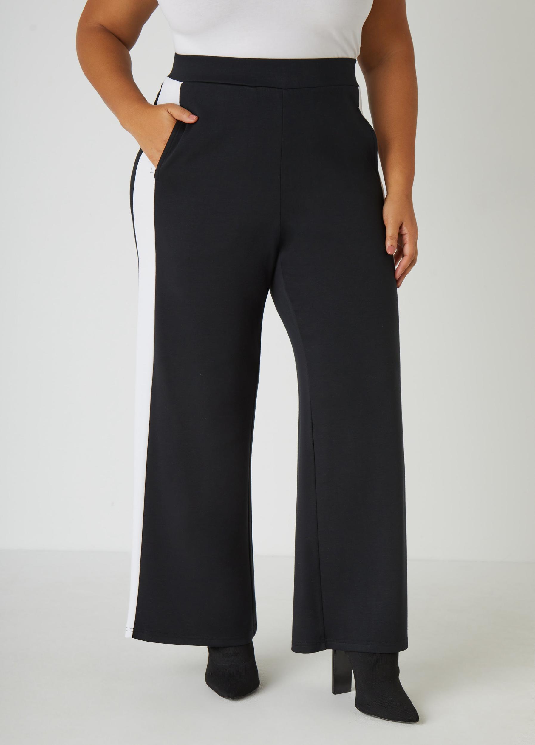 Striped Straight Leg Track Pants Product Image