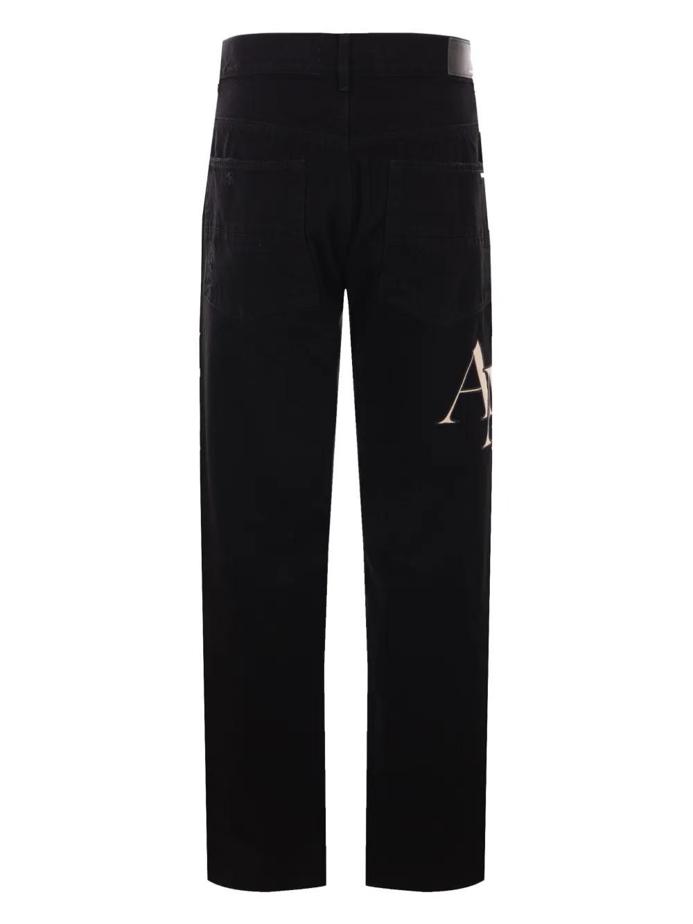 Staggered Logo Jeans Product Image