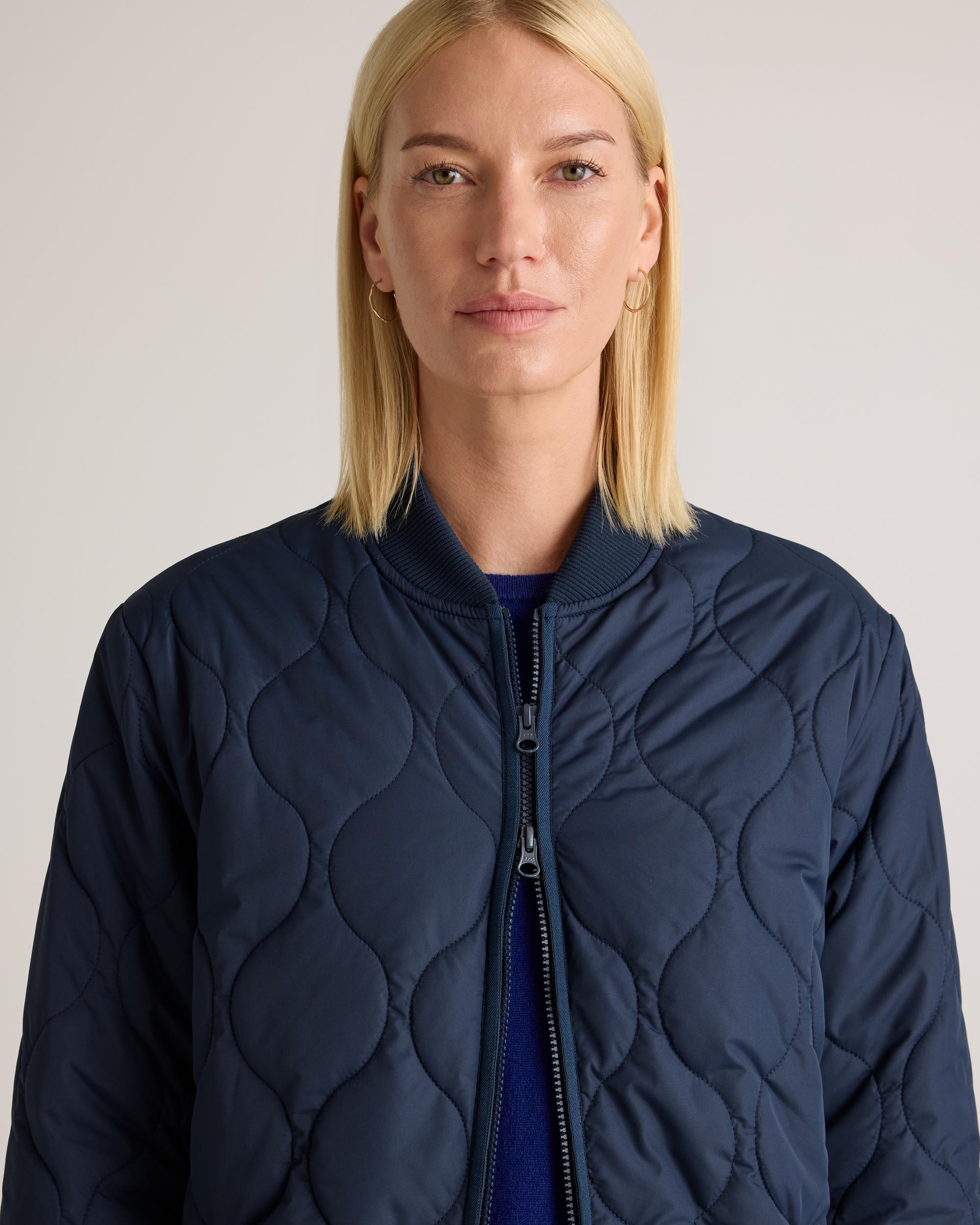 Quince | Women's Featherless Quilted Puffer Long Coat Size XL, Recycled Polyester Product Image