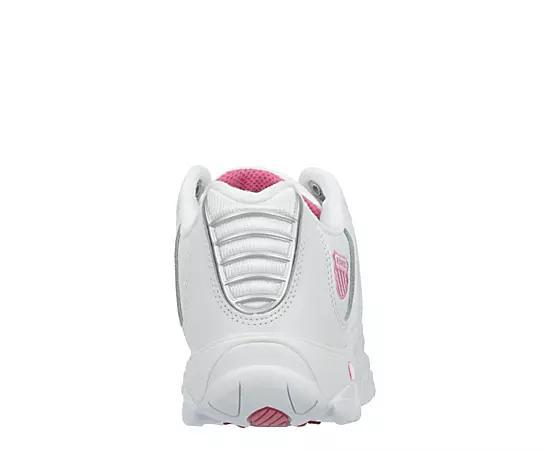 K-Swiss® ST329 CMF Women's Sneakers, Size: 8.5, White Shocking Pink Product Image