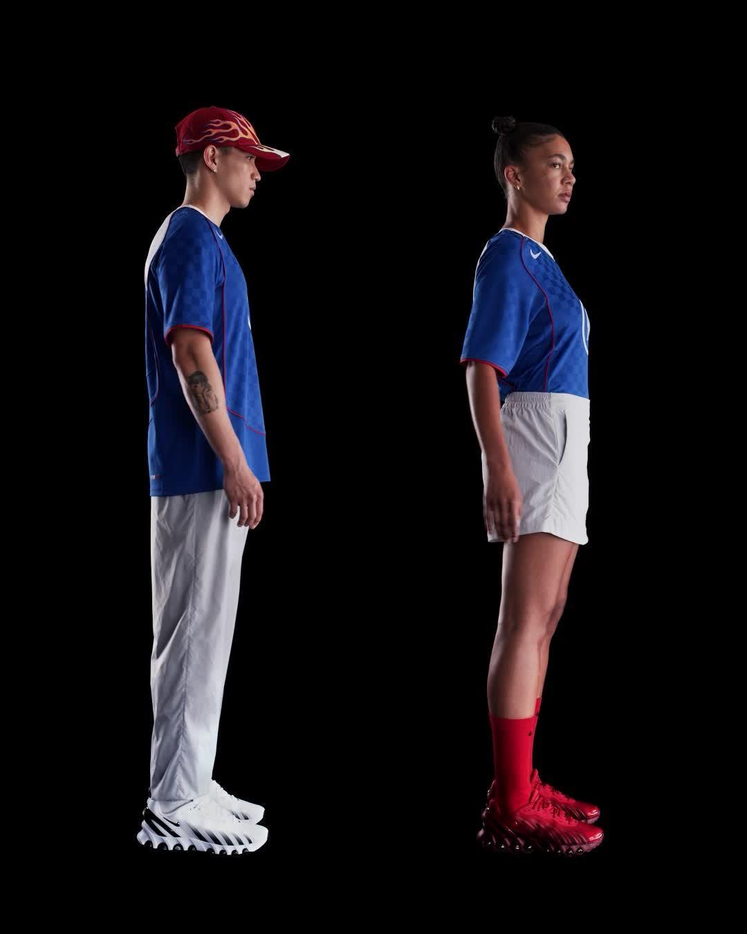 Nike Mens Total 90 Dri-FIT Soccer Jersey in Game Royal/White/Sport Red Product Image