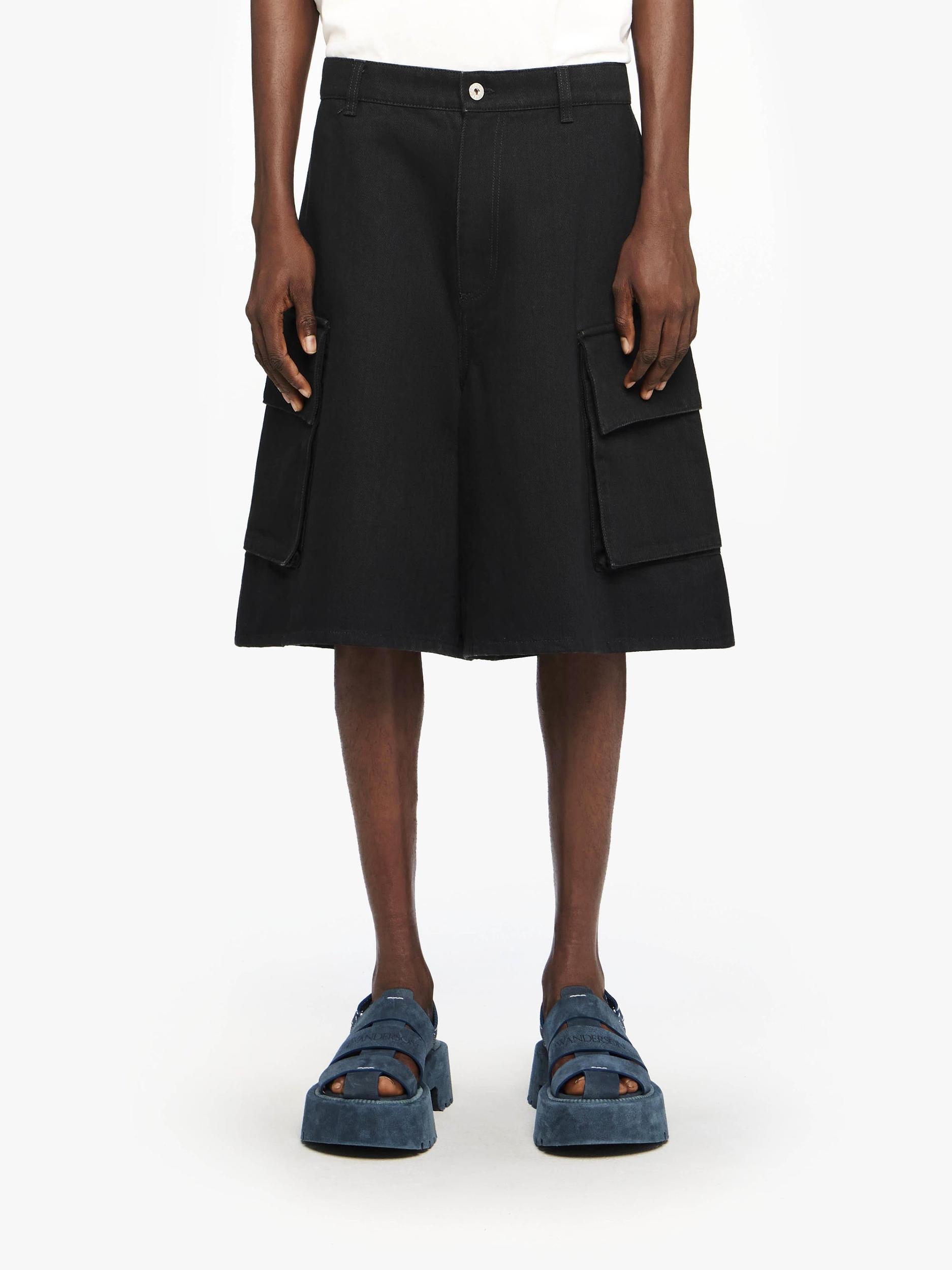 CARGO DENIM SHORTS Product Image