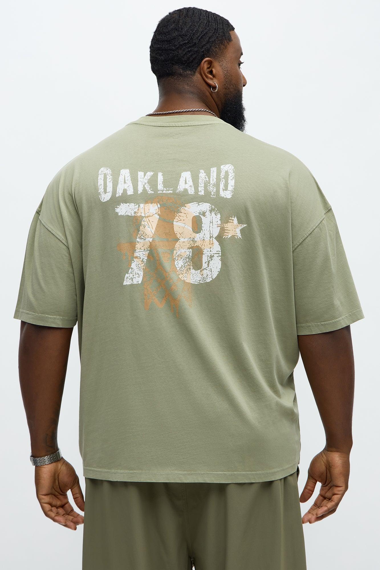 Oakland 78 Oversized Short Sleeve Tee - Olive Product Image