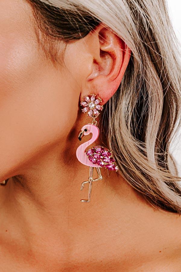 Flamingo Friendly Earrings Product Image