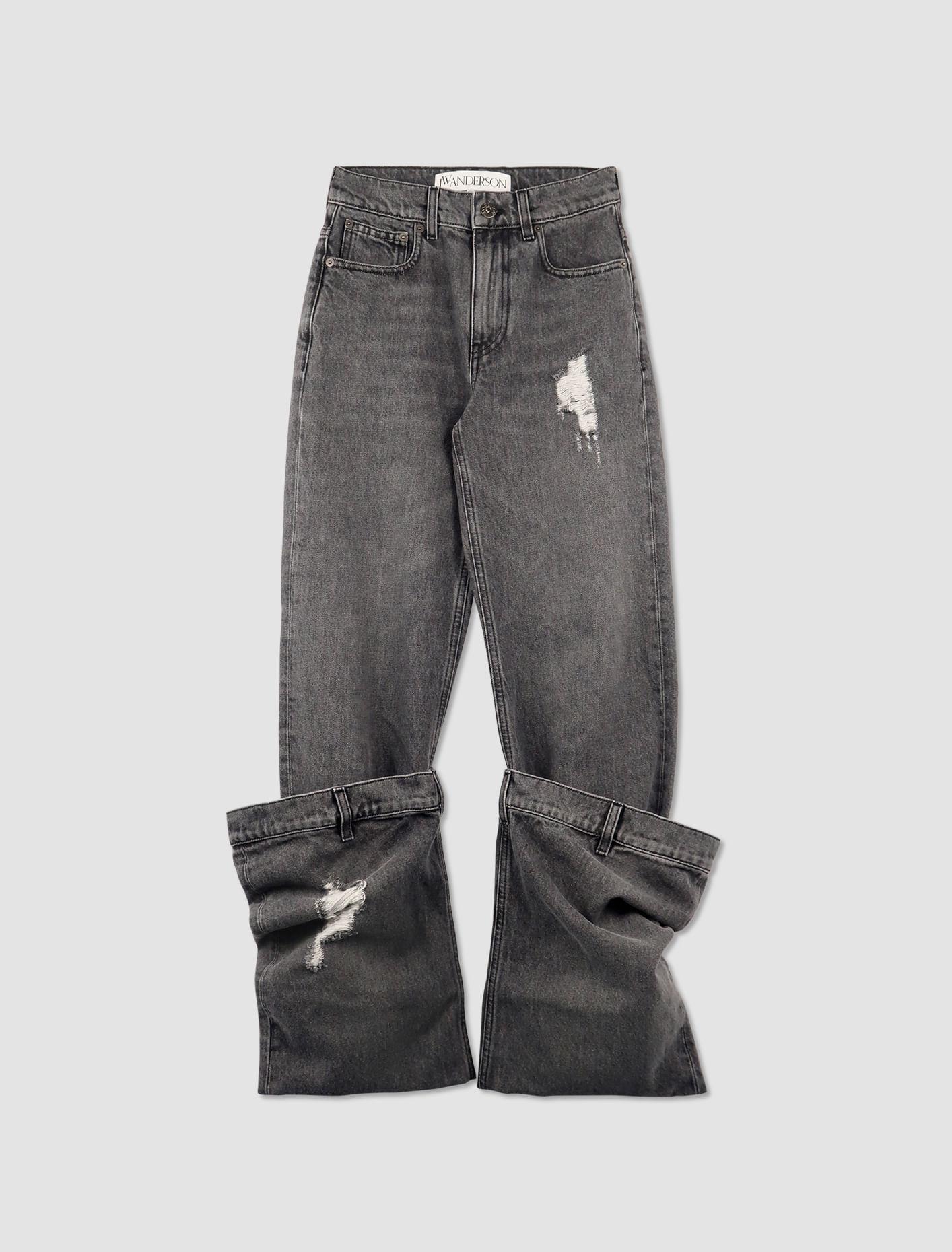 JW ANDERSON Jeans Bucket In Grey Product Image