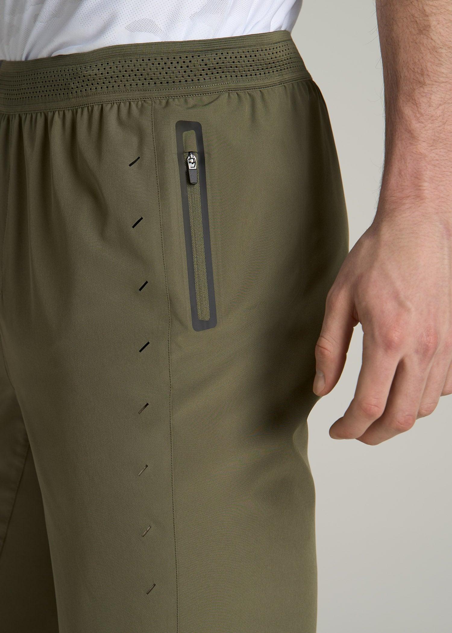 Featherweight Perforated Training Shorts for Tall Men in Black Camo Product Image