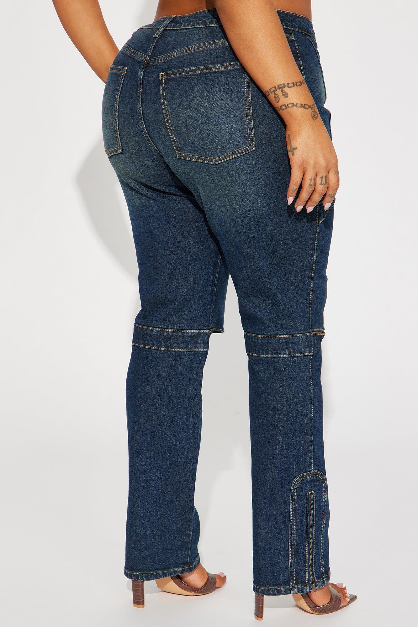 In The Running Slim Straight Leg Jeans - Dark Wash Product Image