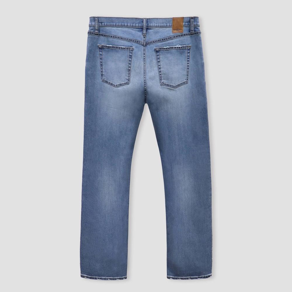 Men's Fit Jeans - Goodfellow & Co™ Light Blue 29x32: Mid Rise, Relaxed Leg Denim Product Image