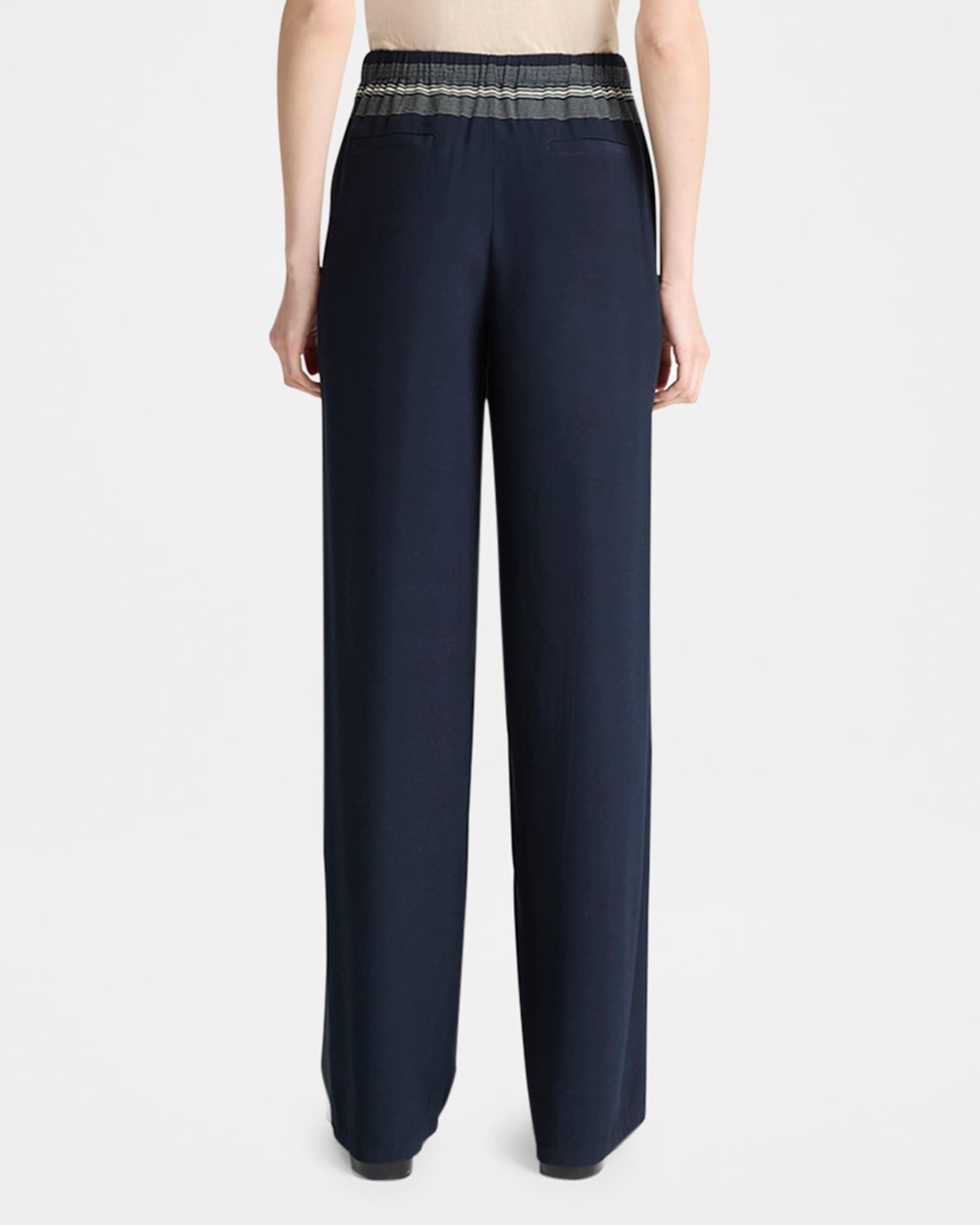Mid-Rise Stripe Pull-On Pants Product Image