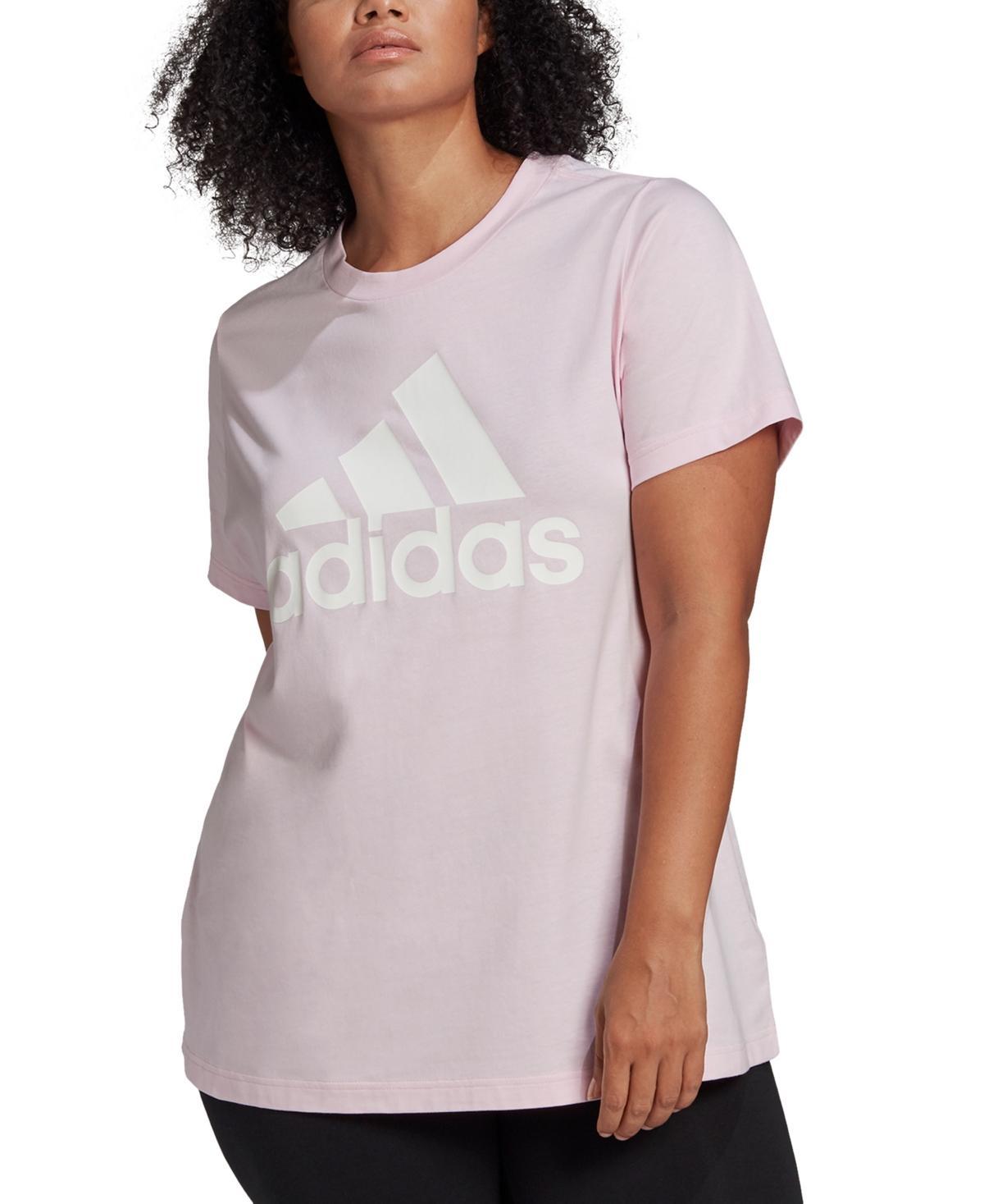 adidas Essentials Logo Tee White XS Womens Product Image