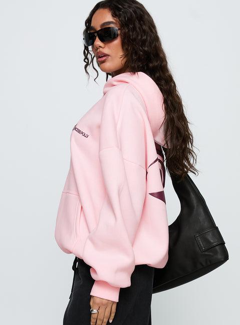 Starblazer Princess Polly Graphic Hoodie Pink Product Image