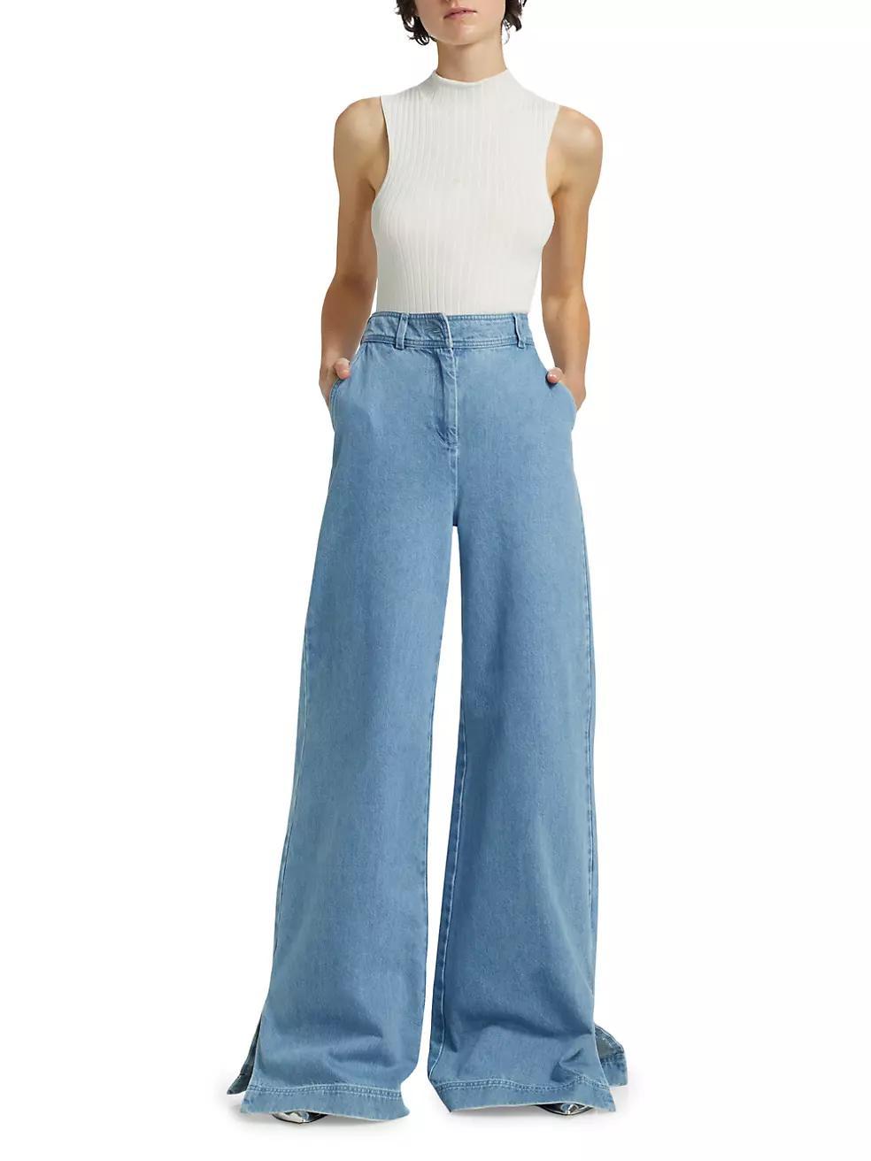 Eileen Washed Wide-Leg Pants Product Image
