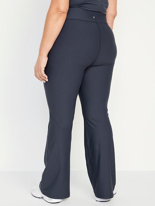 Extra High-Waisted PowerSoft Rib Flare Leggings Product Image