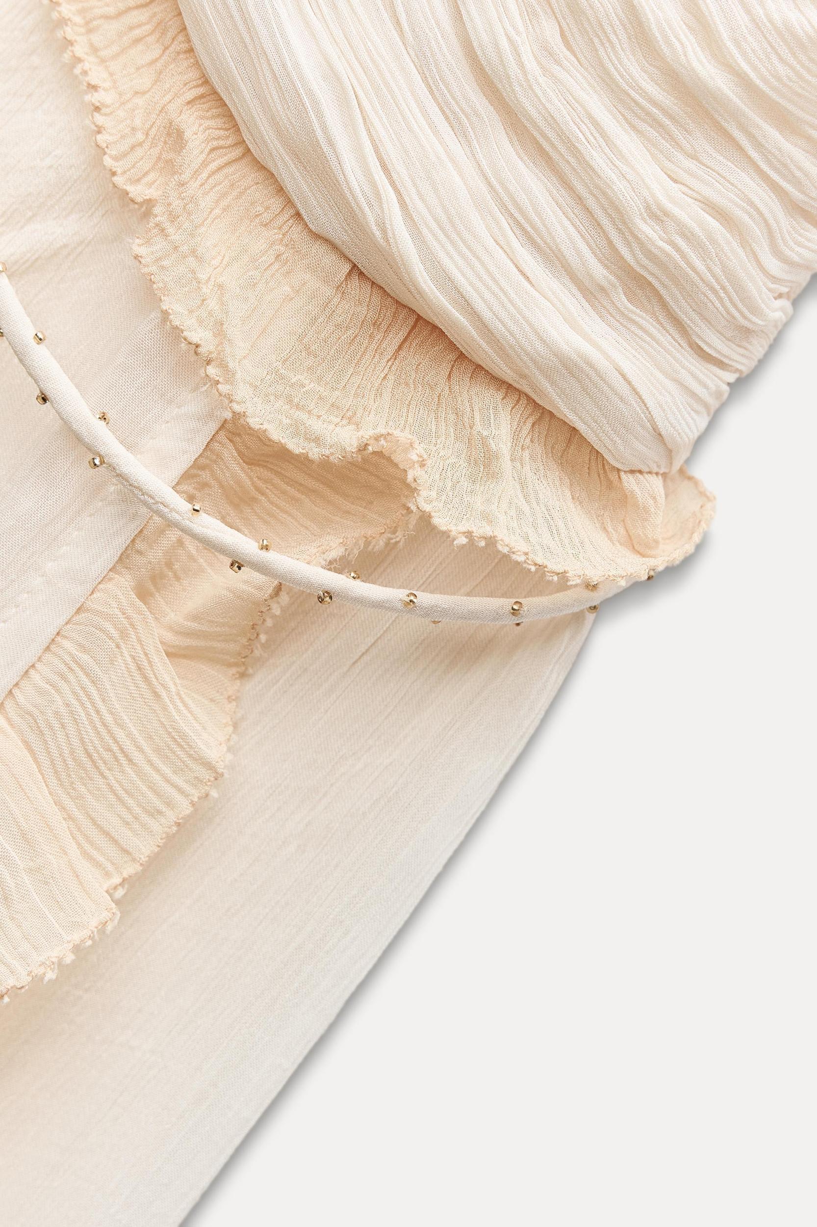 CONTRAST MIDI DRESS ZW COLLECTION Product Image