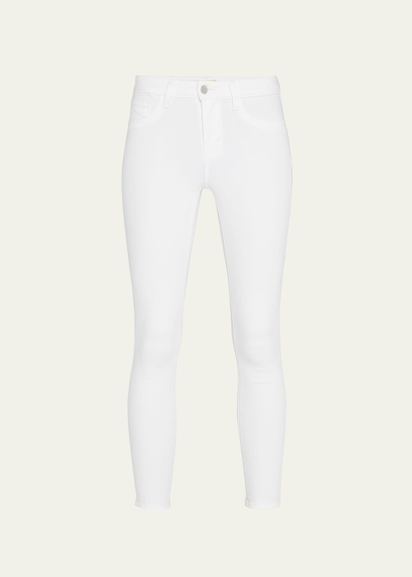 LAgence Margot Cropped Jeans in Blanc Product Image