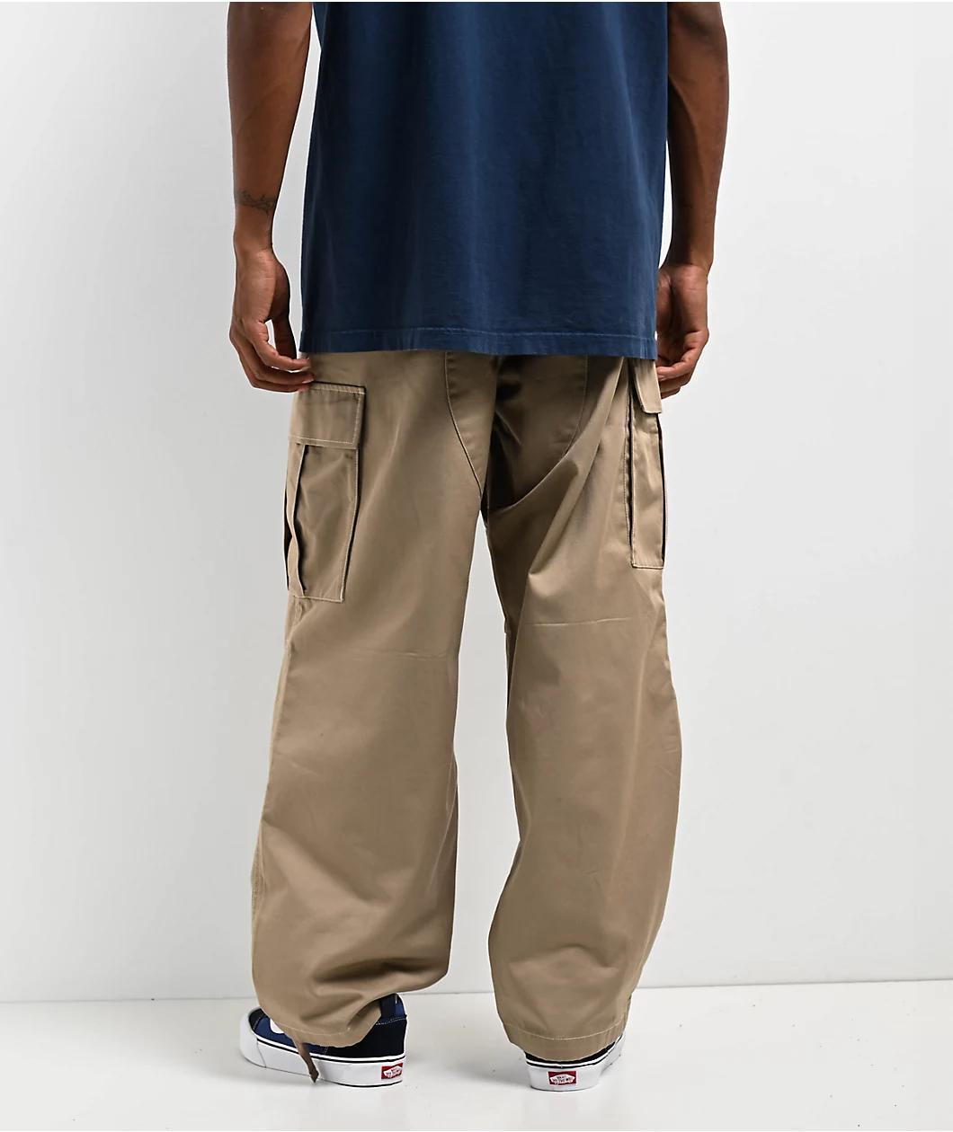 Empyre Ultra Loose Khaki Cargo Skate Pants Product Image