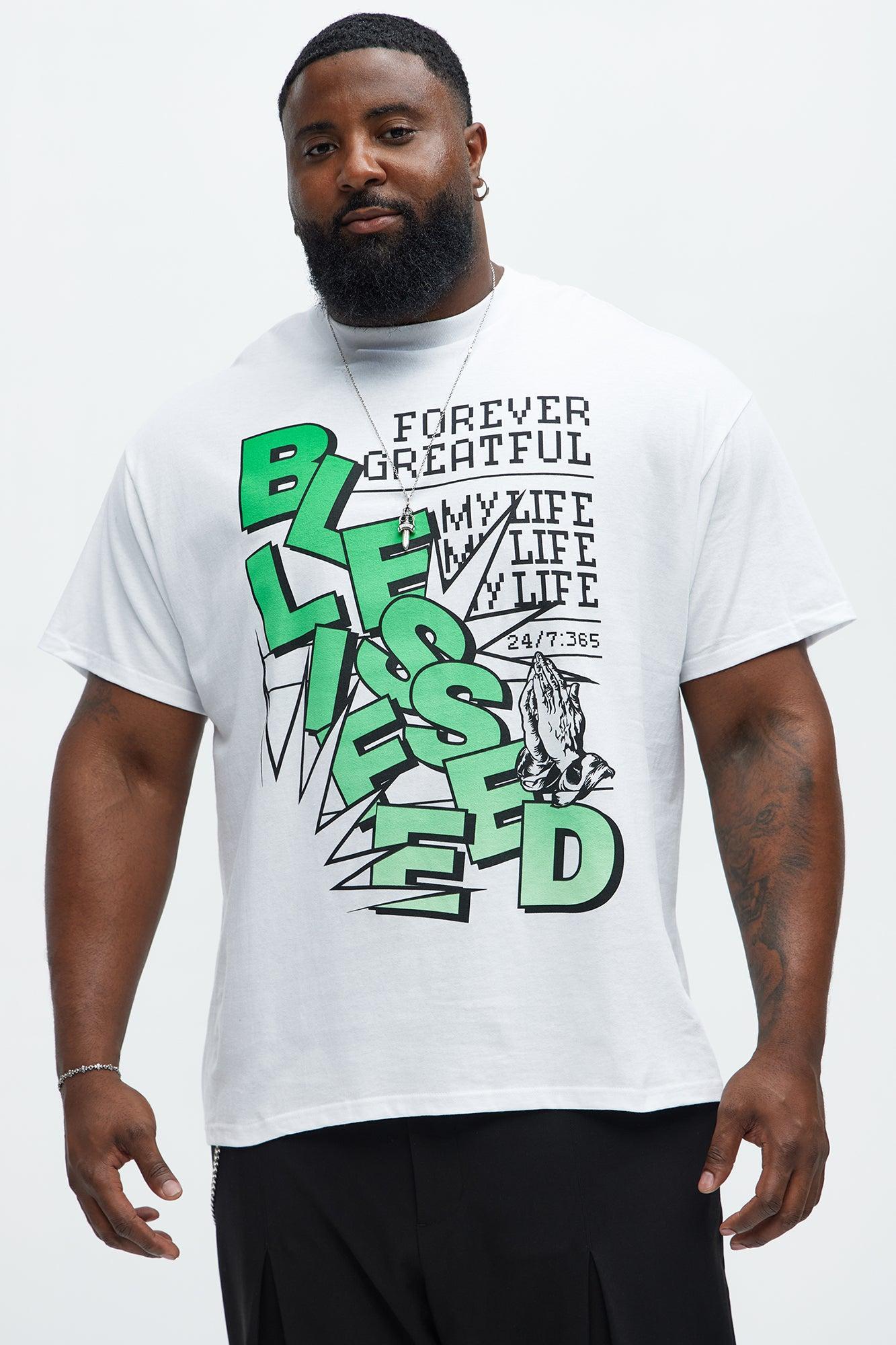 Blessed Life Short Sleeve Tee - White Product Image