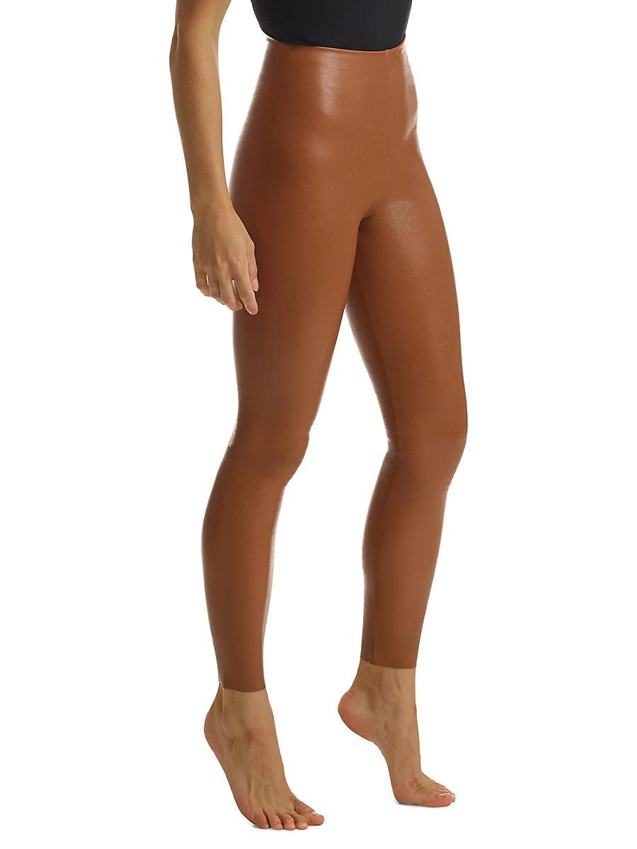 Womens Perfect Faux Leather Leggings Product Image