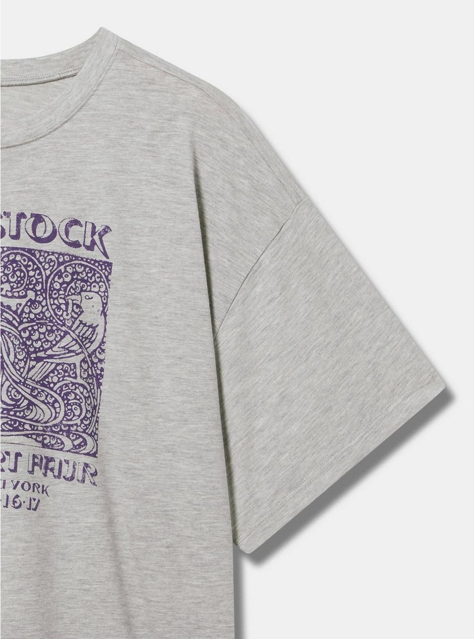 Woodstock Oversized Cotton Crew Tunic Tee Product Image