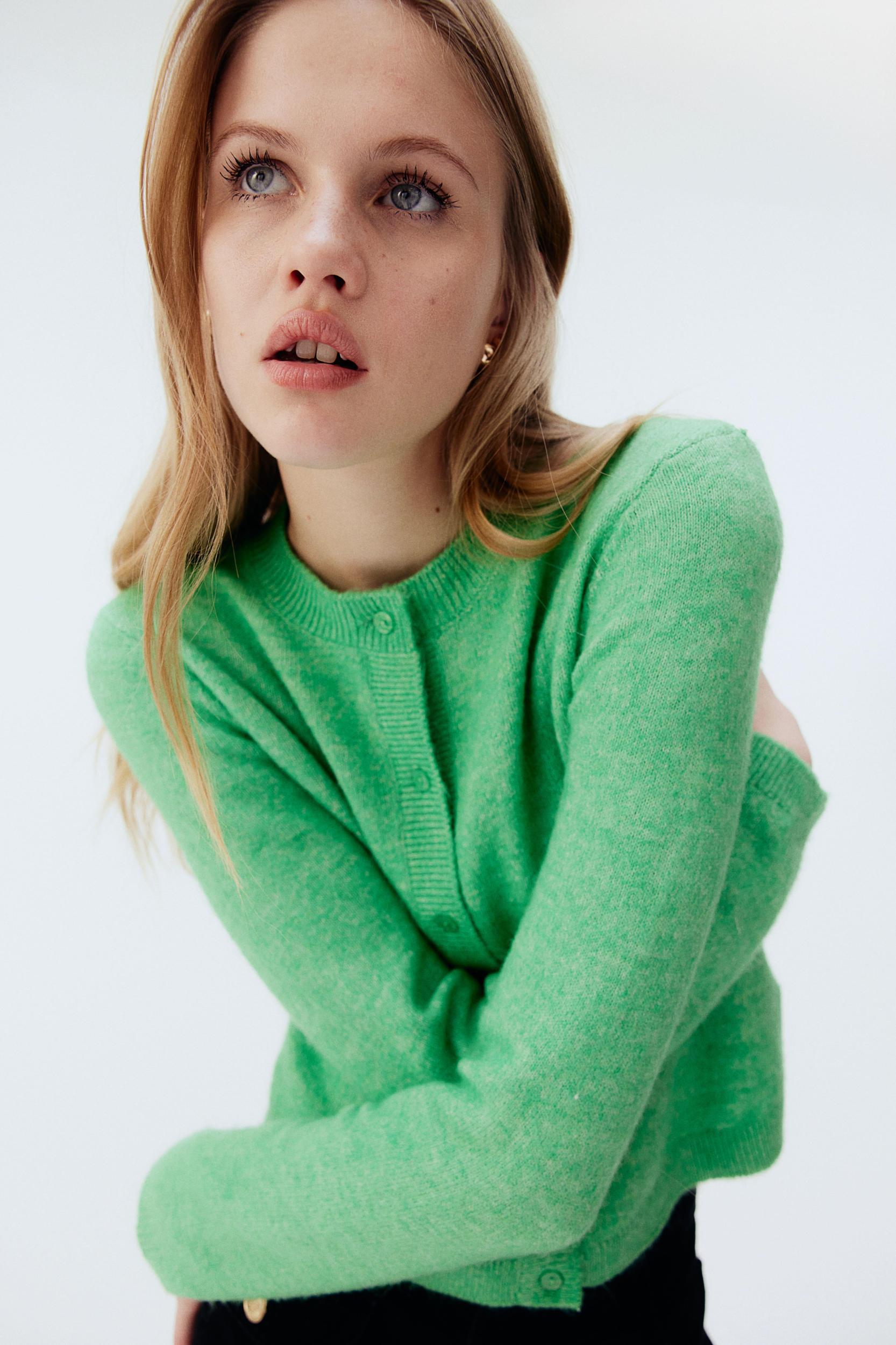 Fine-Knit Cardigan Product Image