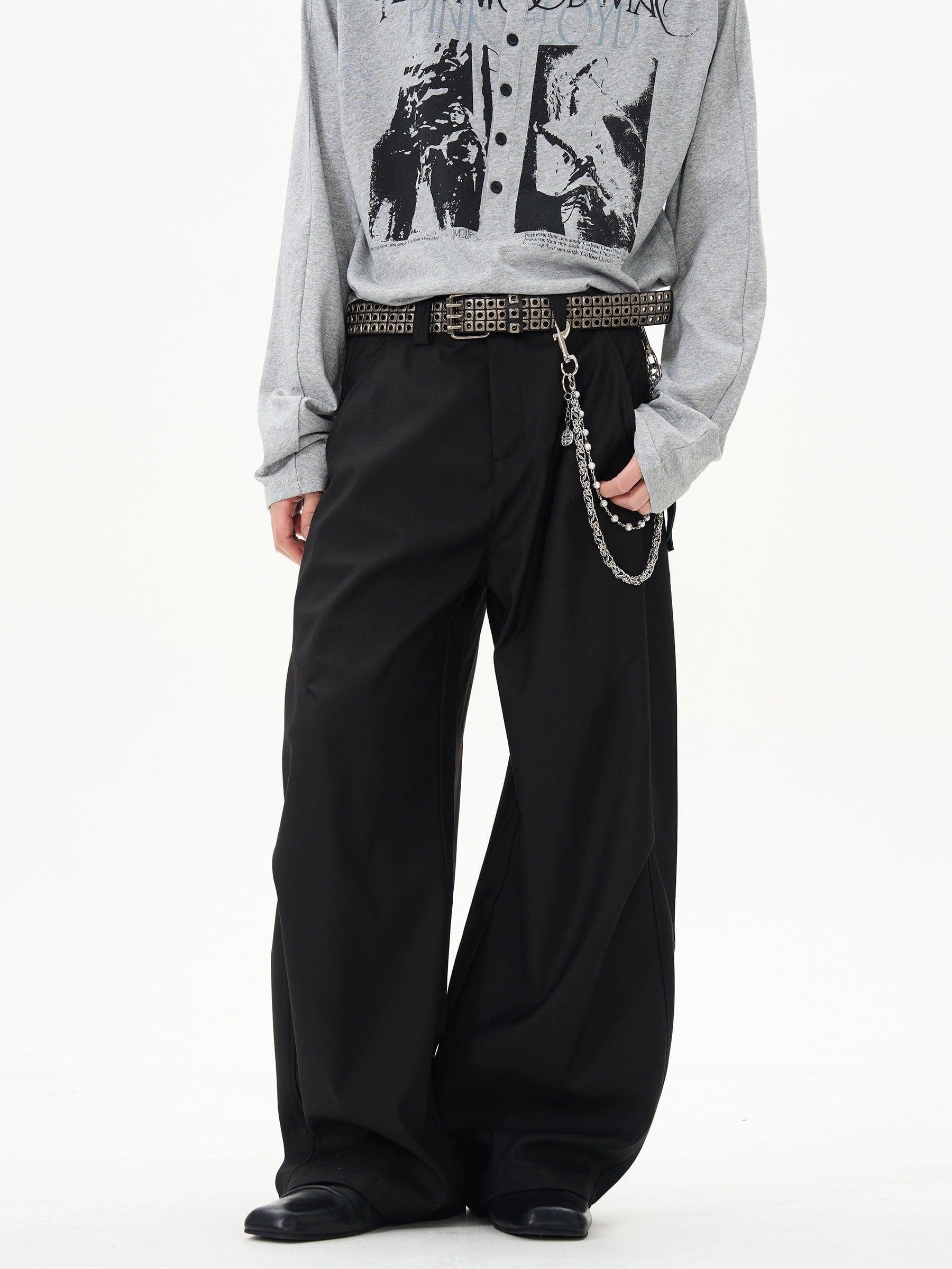 RT No. 12229 STRAIGHT DRAPE PANTS Product Image