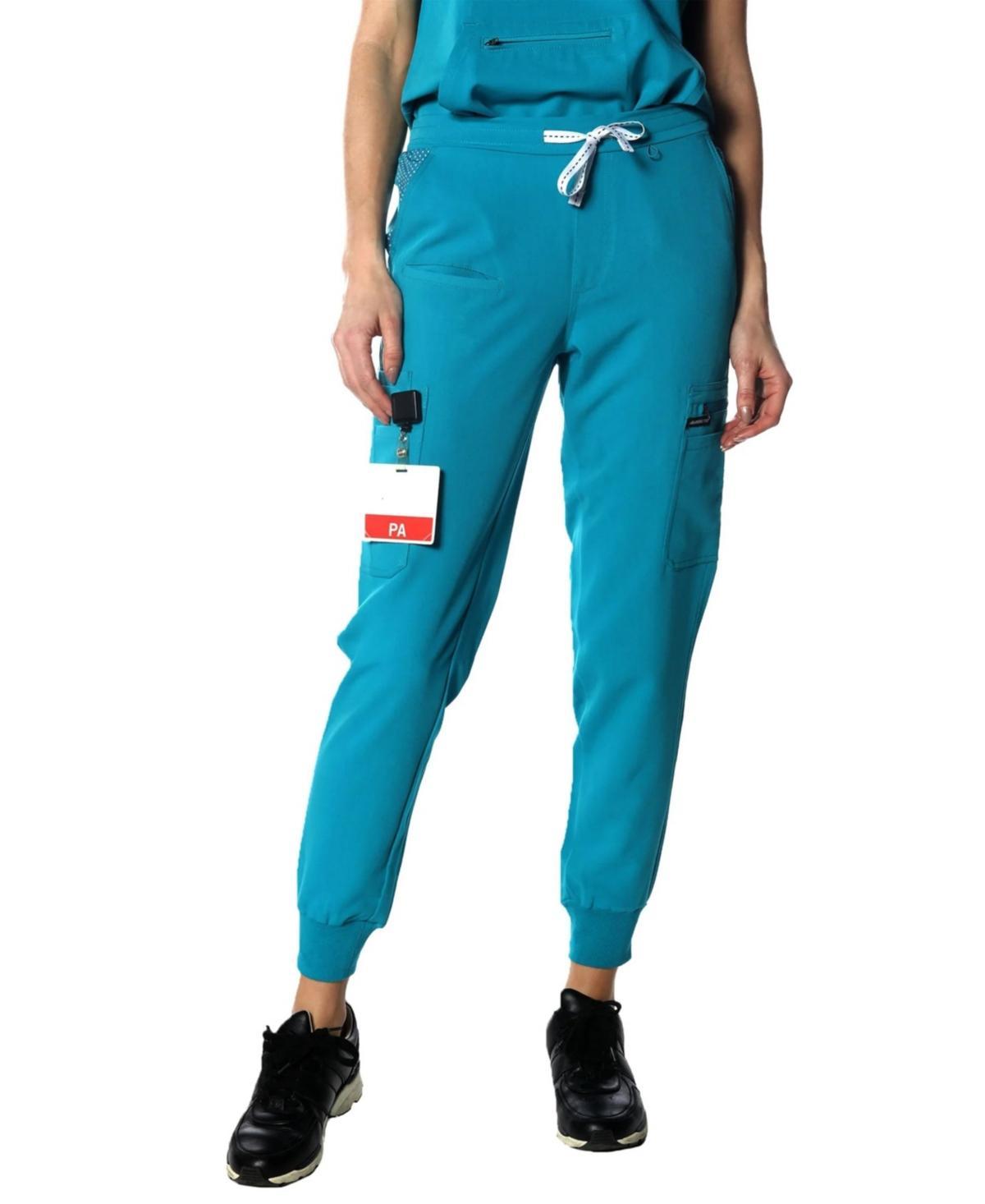 Members Only Valencia Jogger Scrub Pants for Petite Women in Navy at Nordstrom, Size X-Small P Product Image