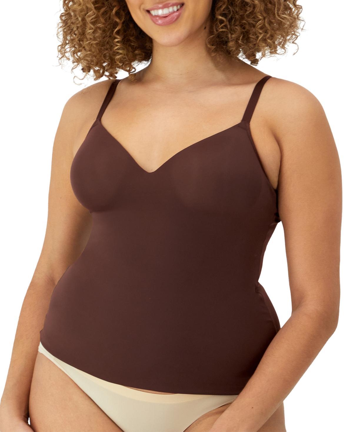 Maidenform Firm Control Shapewear Tummy Shaping Wireless Foam Cami S130, Women's, Size: Large, Just Brown Product Image